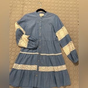 Johnny Was chambray dress, size small